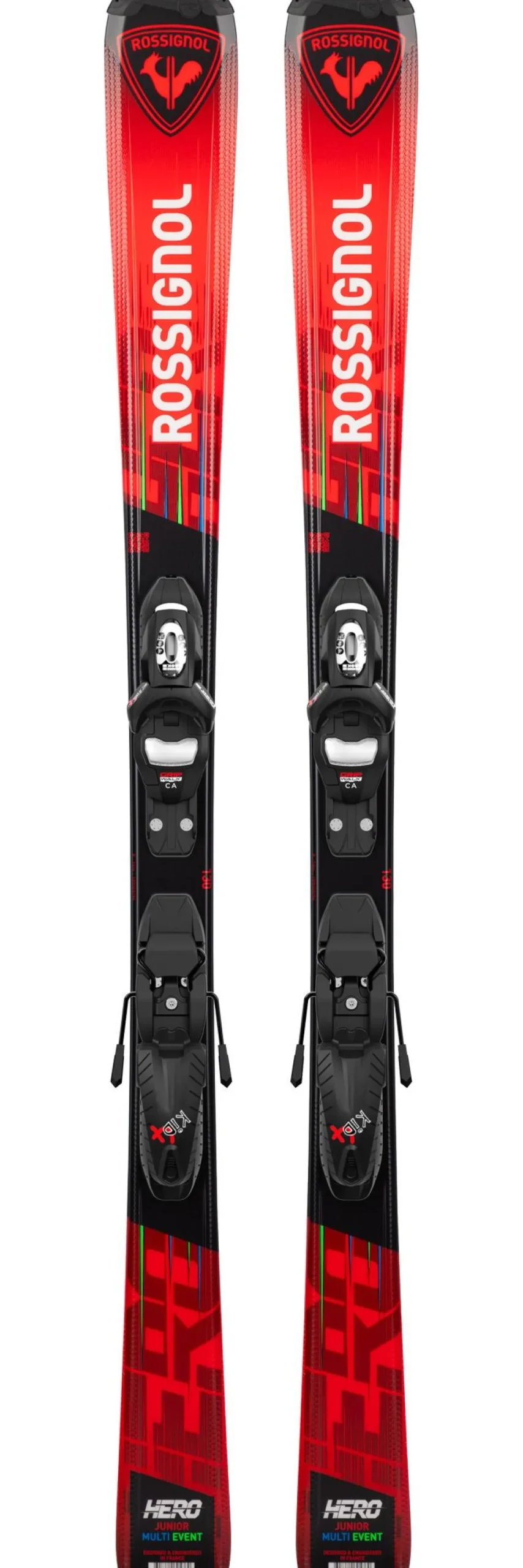 Clearance Pack Ski Alpin Hero Jr 100-140 Kid-X + Fix Enfant Pack Ski Enfant