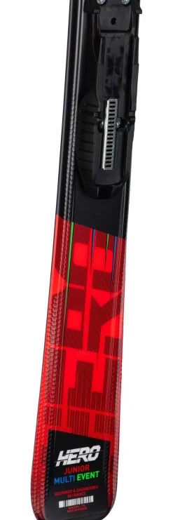 Clearance Pack Ski Alpin Hero Jr 100-140 Kid-X + Fix Enfant Pack Ski Enfant