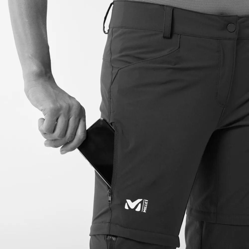 Pantalon Rando<Millet Pantalon de rando Trekker Stretch Zip Off Pant III W Black