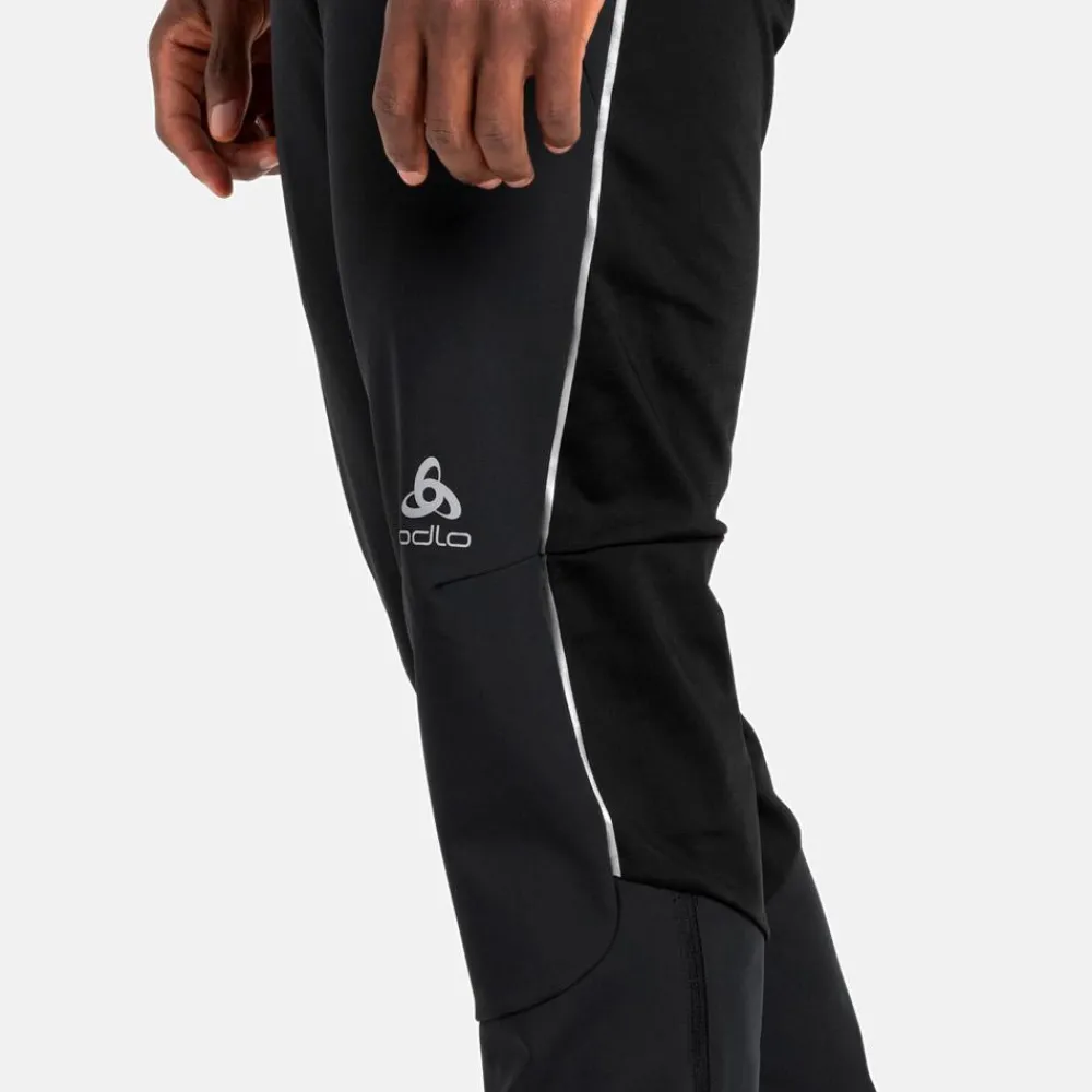 Pantalon Ski De Fond|Pantalon Ski De Fond<Odlo Pantalon Nordique Ceramiwarm Tights Black Concrete Grey