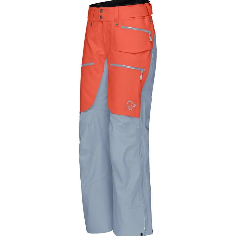 Best Pantalon Ski Lofoten Gore-Tex Pro Pants W's Orange Alert Blue Fog Femme Pantalon De Ski|Pantalon De Ski Femme