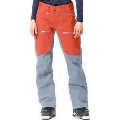 Best Pantalon Ski Lofoten Gore-Tex Pro Pants W's Orange Alert Blue Fog Femme Pantalon De Ski|Pantalon De Ski Femme