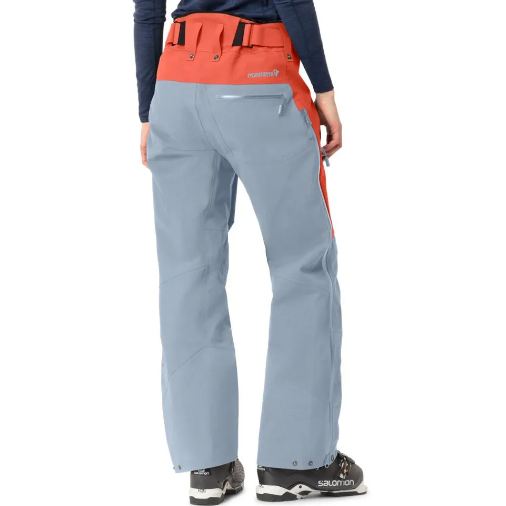 Best Pantalon Ski Lofoten Gore-Tex Pro Pants W's Orange Alert Blue Fog Femme Pantalon De Ski|Pantalon De Ski Femme