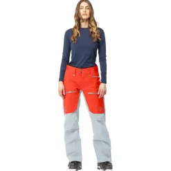 Best Pantalon Ski Lofoten Gore-Tex Pro Pants W's Orange Alert Blue Fog Femme Pantalon De Ski|Pantalon De Ski Femme