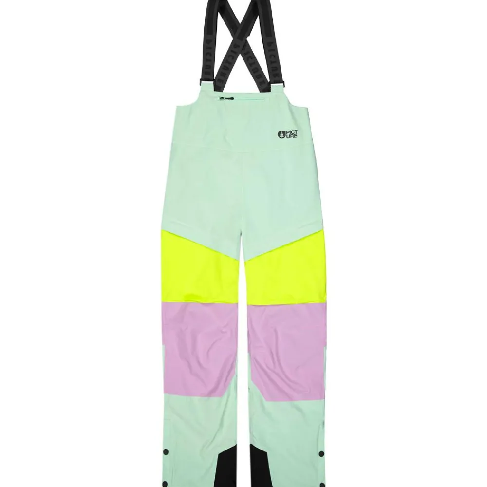 Pantalon De Ski|Pantalon De Ski Femme<Picture Pantalon Ski Elwy Bib Silt Green Orchid Acid