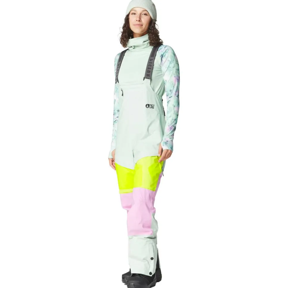 Pantalon De Ski|Pantalon De Ski Femme<Picture Pantalon Ski Elwy Bib Silt Green Orchid Acid