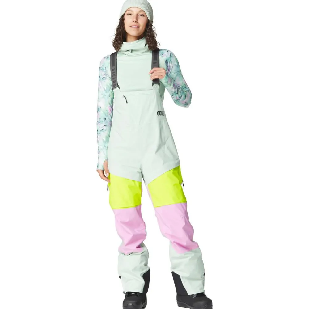 Pantalon De Ski|Pantalon De Ski Femme<Picture Pantalon Ski Elwy Bib Silt Green Orchid Acid