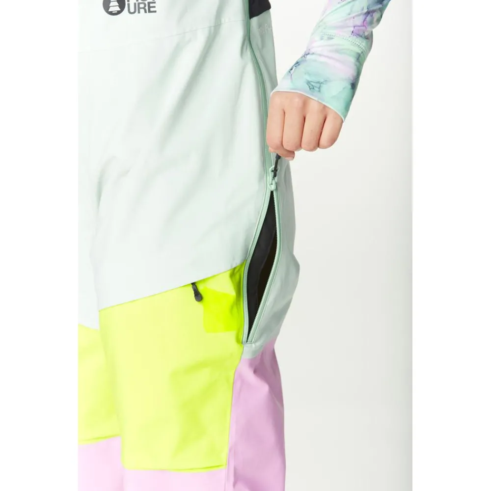 Pantalon De Ski|Pantalon De Ski Femme<Picture Pantalon Ski Elwy Bib Silt Green Orchid Acid