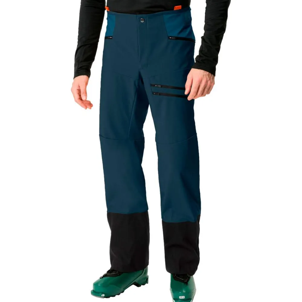 Pantalon De Ski|Pantalon De Ski Homme<Vaude Pantalon Ski Men's Monviso Softshell Pants II Lidark Sea