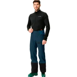 Pantalon De Ski|Pantalon De Ski Homme<Vaude Pantalon Ski Men's Monviso Softshell Pants II Lidark Sea