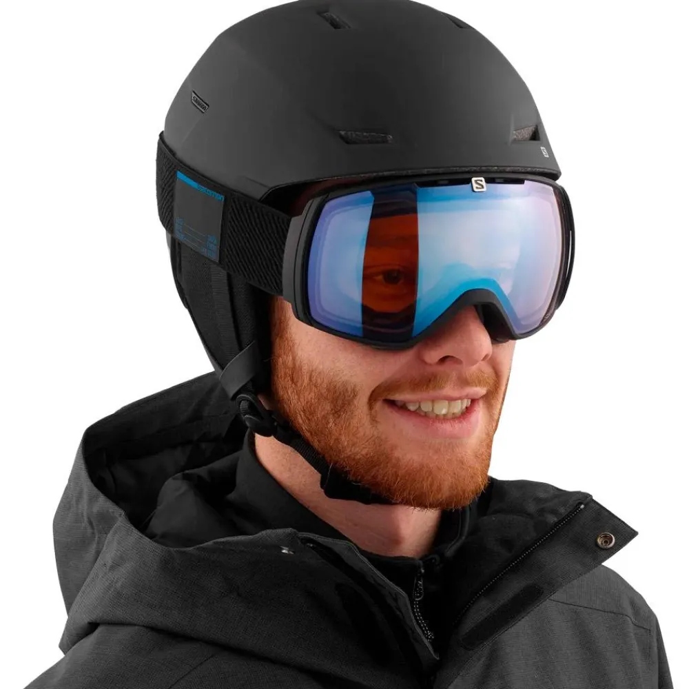 Pack Casque + Masque<Salomon Pioneer Lt Black Silver + masque