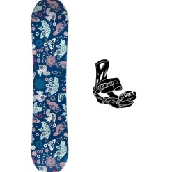 Créez Votre Pack<Roxy Planche Snowboard Poppy Package M