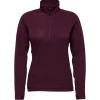 Hot Polaire Coefficient LT Quarter Zip Blackberry Femme Polaire Femme|Veste De Ski