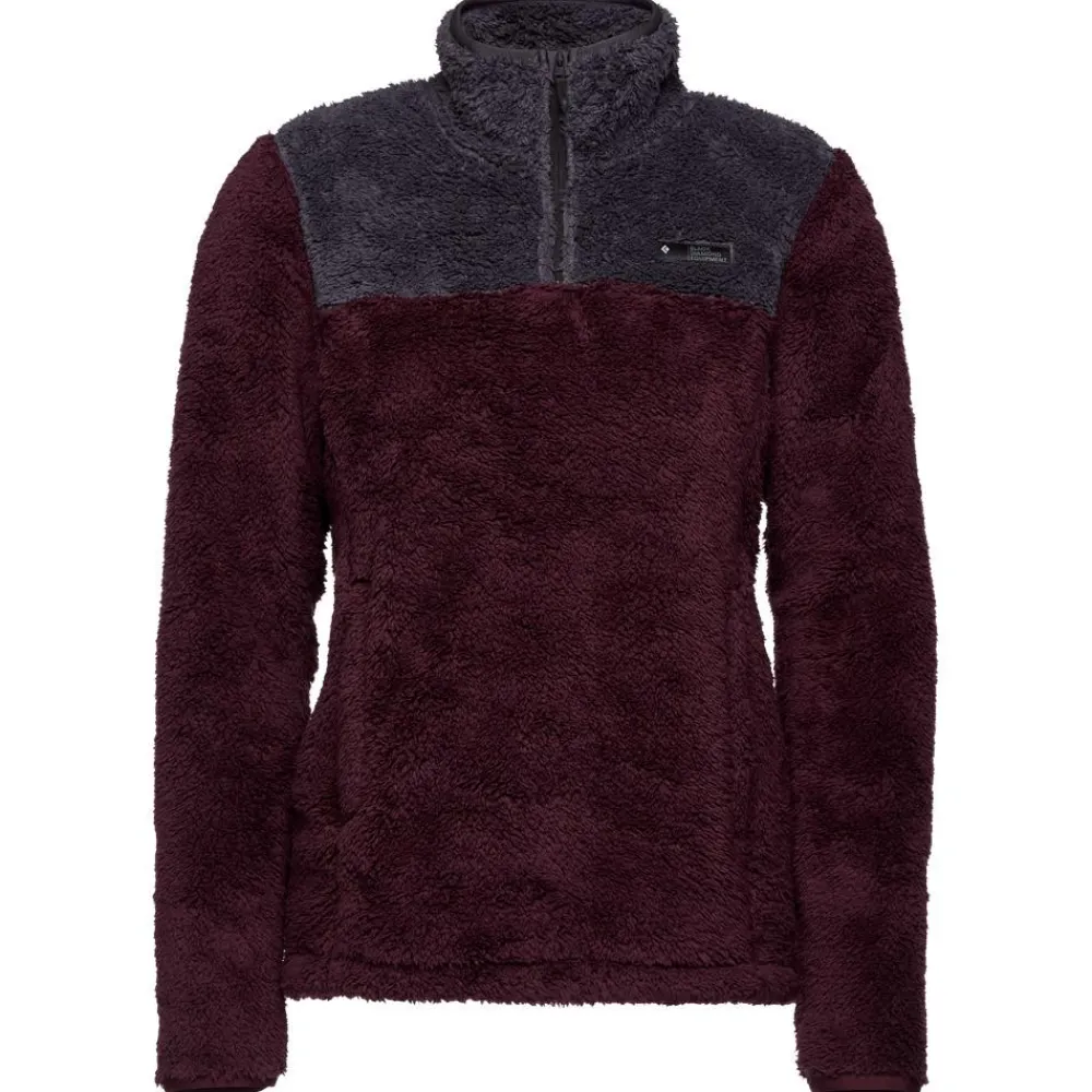 Clearance Polaire W Roadie 1/4 Zip Fleece Bordeaux Carbon Femme Polaire Femme|Veste De Ski
