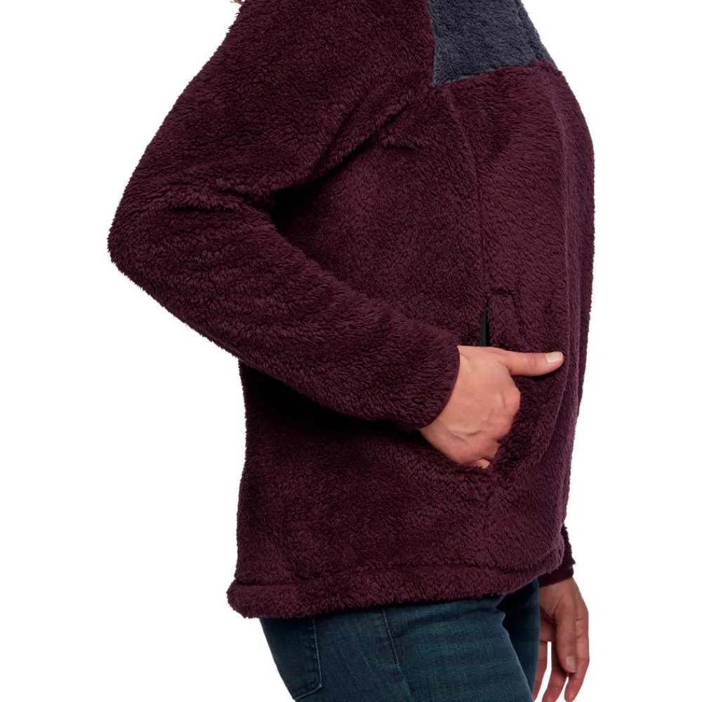 Clearance Polaire W Roadie 1/4 Zip Fleece Bordeaux Carbon Femme Polaire Femme|Veste De Ski