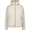 Sale Polaire Woman Jacket Hybrid Fix Hood Vaniglia Femme Polaire Femme|Veste De Ski