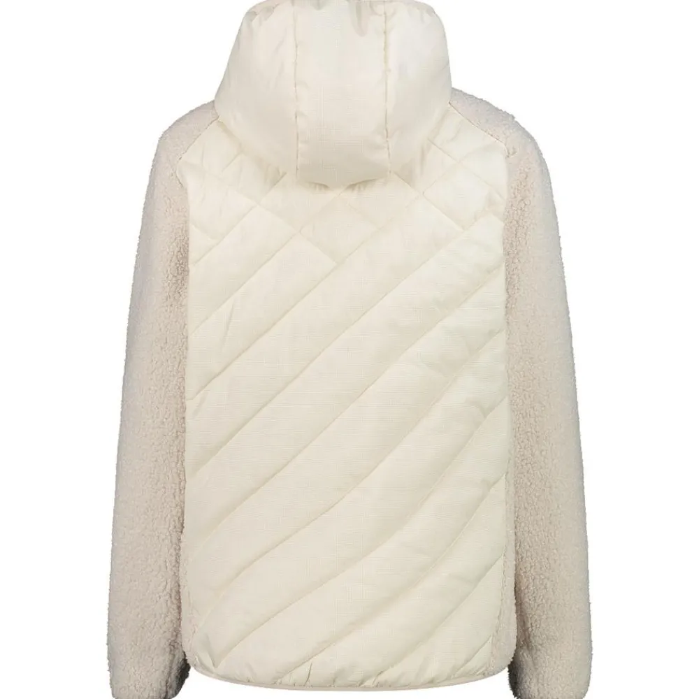 Sale Polaire Woman Jacket Hybrid Fix Hood Vaniglia Femme Polaire Femme|Veste De Ski