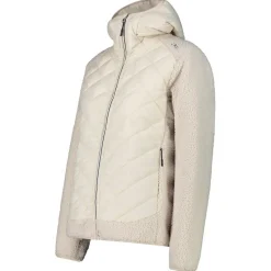 Sale Polaire Woman Jacket Hybrid Fix Hood Vaniglia Femme Polaire Femme|Veste De Ski