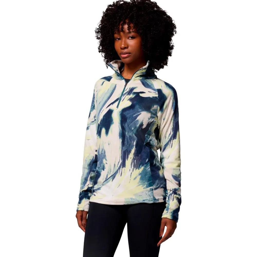 Polaire Femme|Veste De Ski<Columbia Polaire Glacial IV Print 1/2 Zip Everblue Snowflight