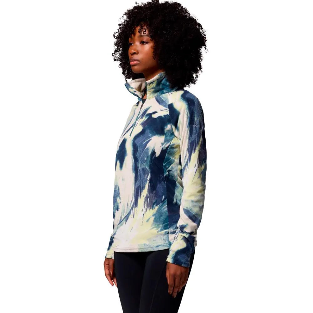 Polaire Femme|Veste De Ski<Columbia Polaire Glacial IV Print 1/2 Zip Everblue Snowflight