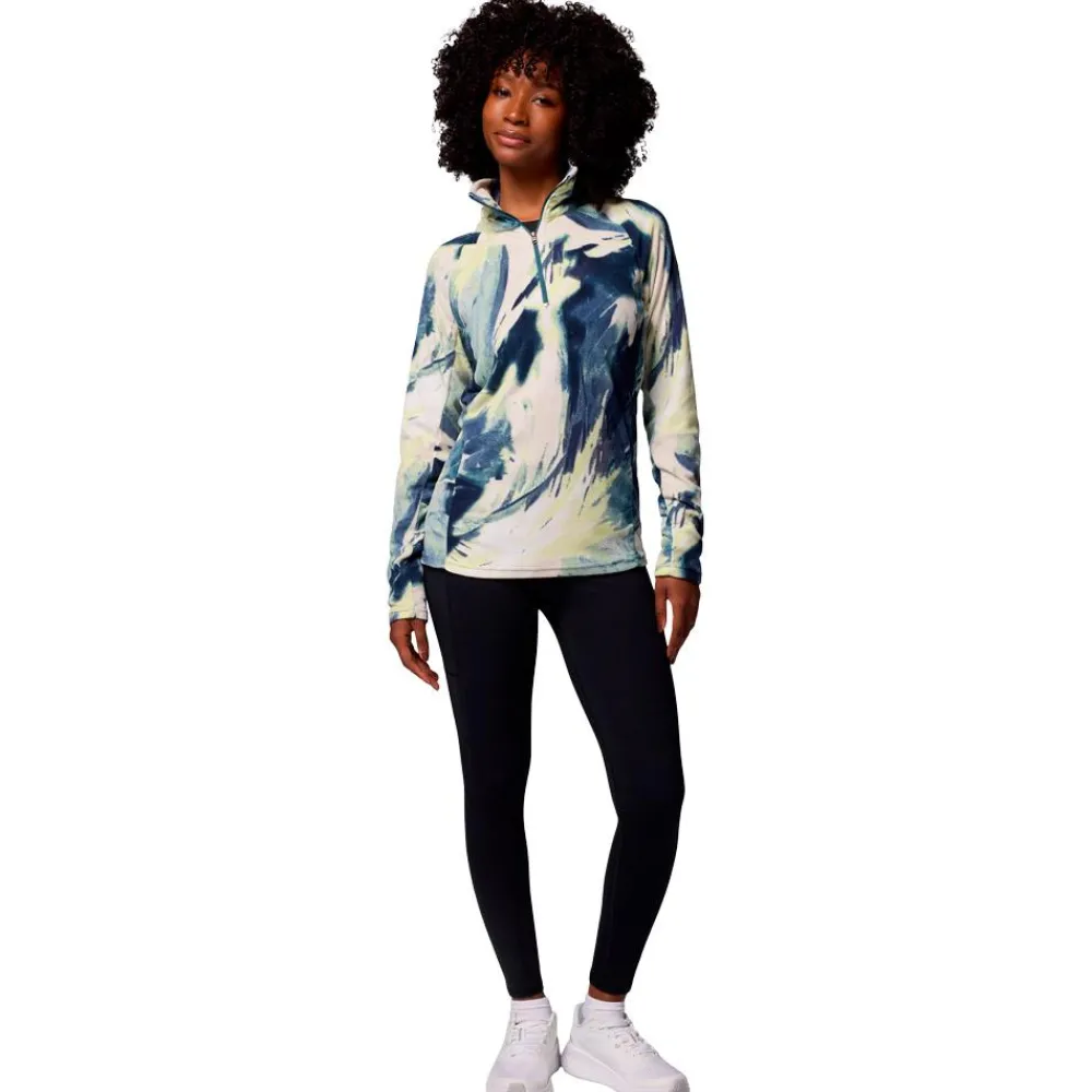 Polaire Femme|Veste De Ski<Columbia Polaire Glacial IV Print 1/2 Zip Everblue Snowflight