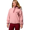 Polaire Femme|Veste De Ski<Columbia Polaire Helvetia II Cropped Half Snap Fleece Eraser Pink Fig Rich Wine