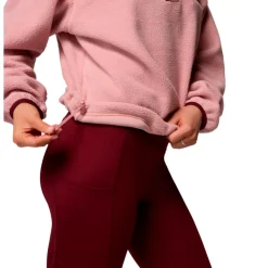 Polaire Femme|Veste De Ski<Columbia Polaire Helvetia II Cropped Half Snap Fleece Eraser Pink Fig Rich Wine