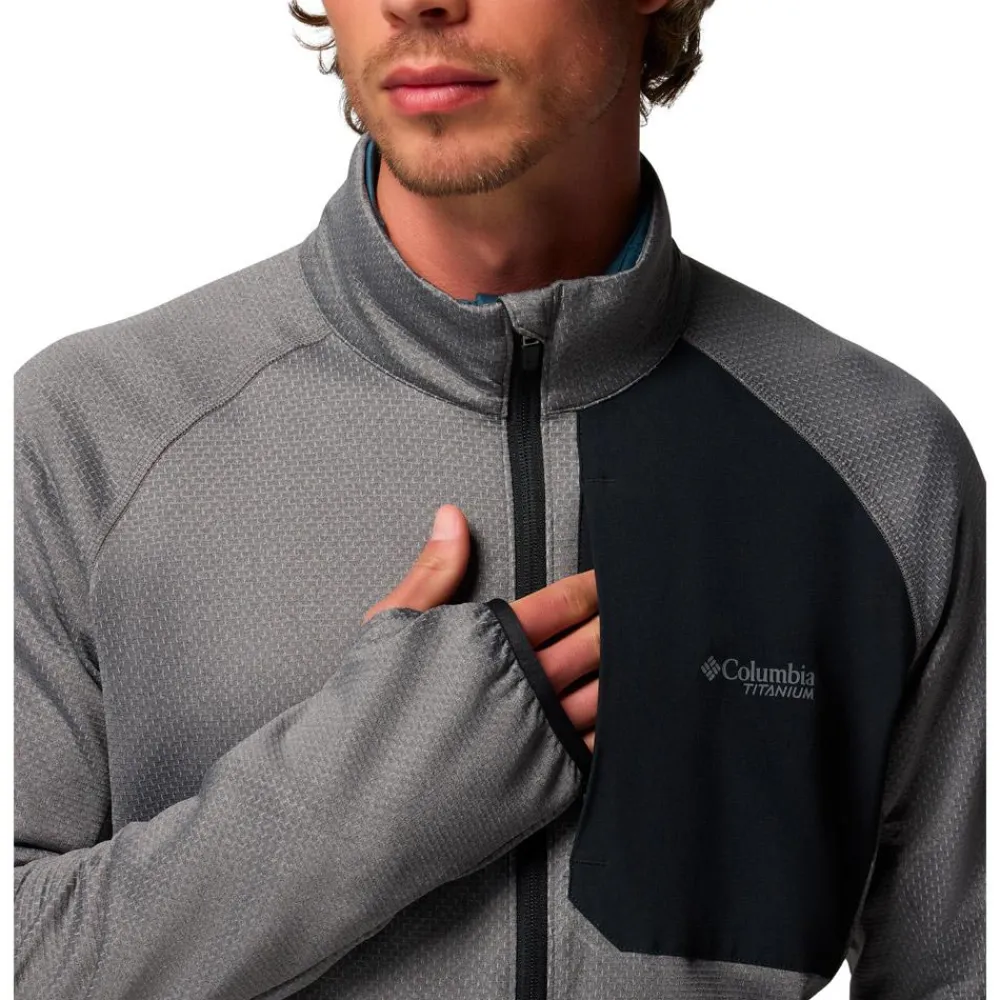 Polaire Homme|Veste De Ski<Columbia Polaire Triple Canyon Grid Fleece Fz II City Grey