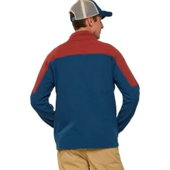 Sale Polaire Abrazo Fleece Half Zip Jacket M Nutmeg and Deep Sea Homme Polaire Homme|Veste De Ski