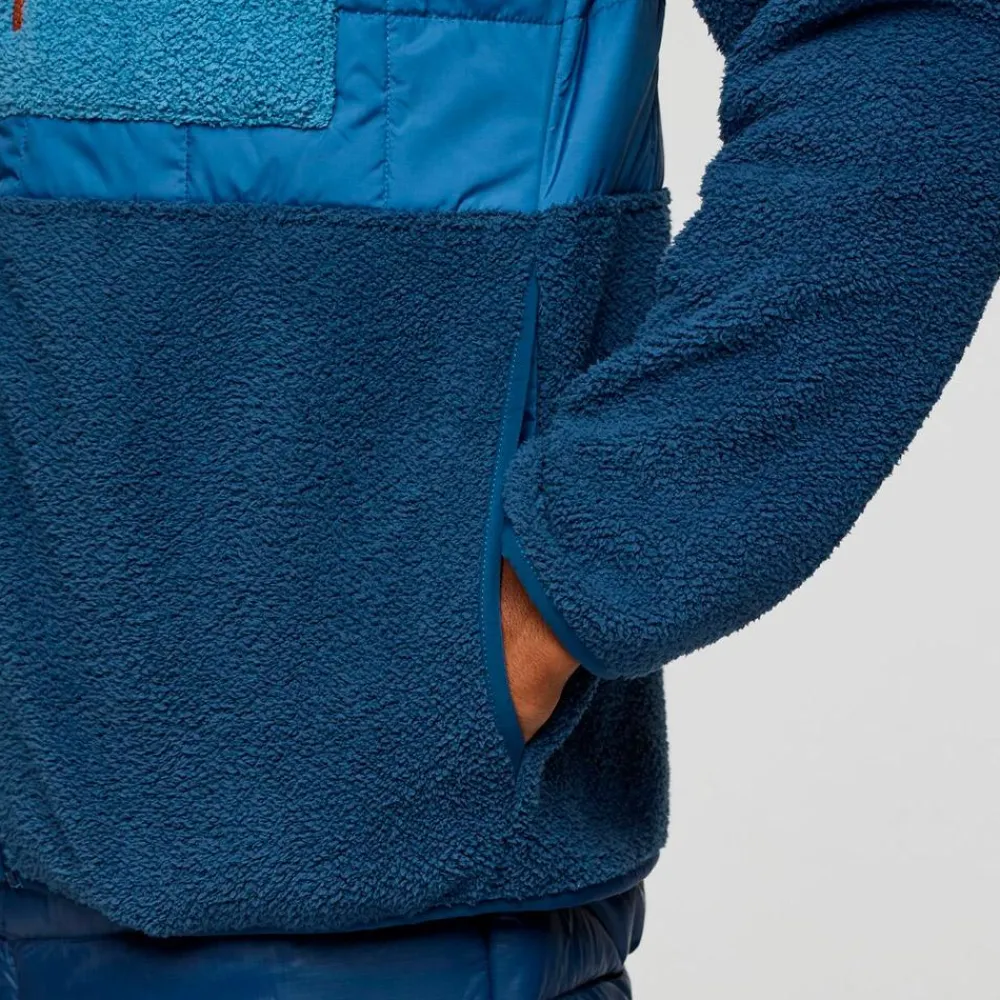 Discount Polaire Trico Hybrid Hooded Jacket Deep Sea Homme Polaire Homme|Veste De Ski