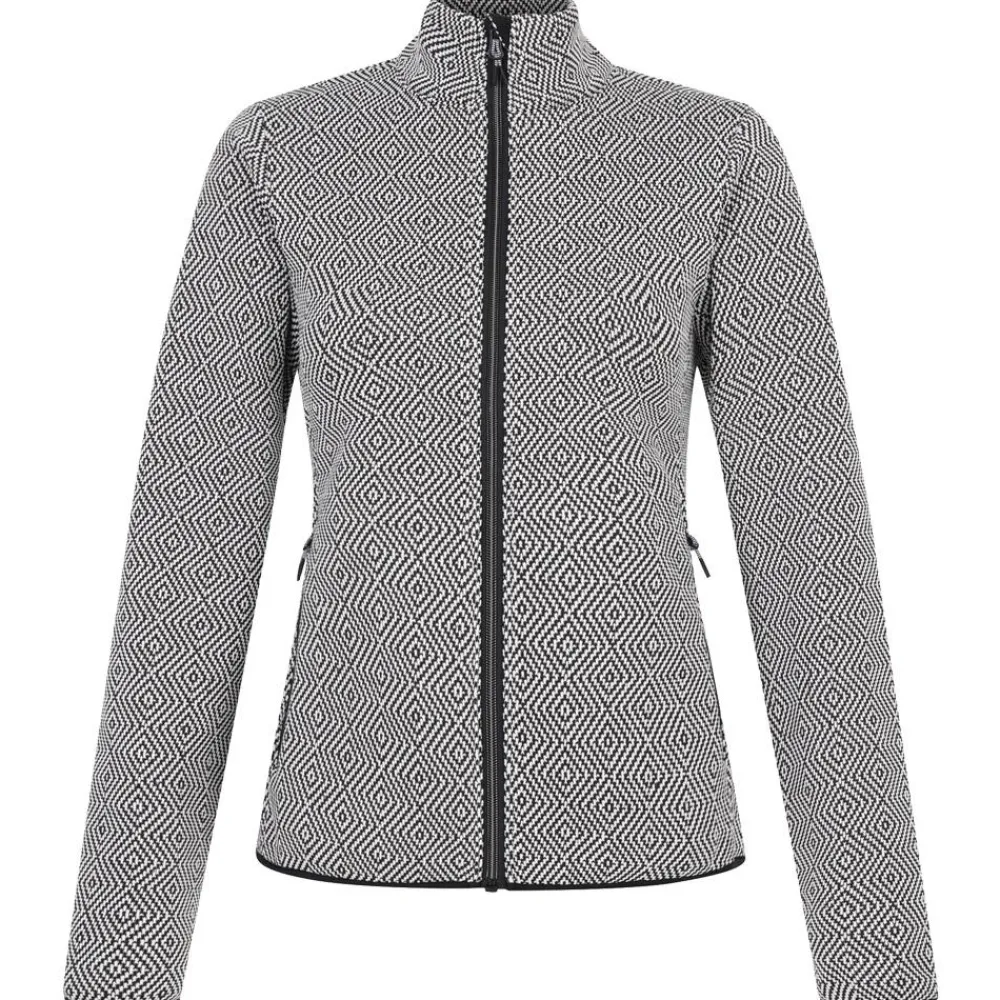 Best Polaire Descend Black White Femme Polaire Femme|Veste De Ski