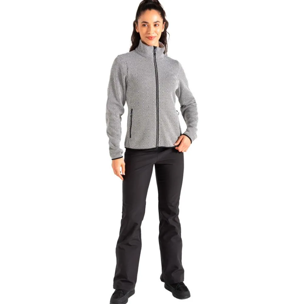 Best Polaire Descend Black White Femme Polaire Femme|Veste De Ski