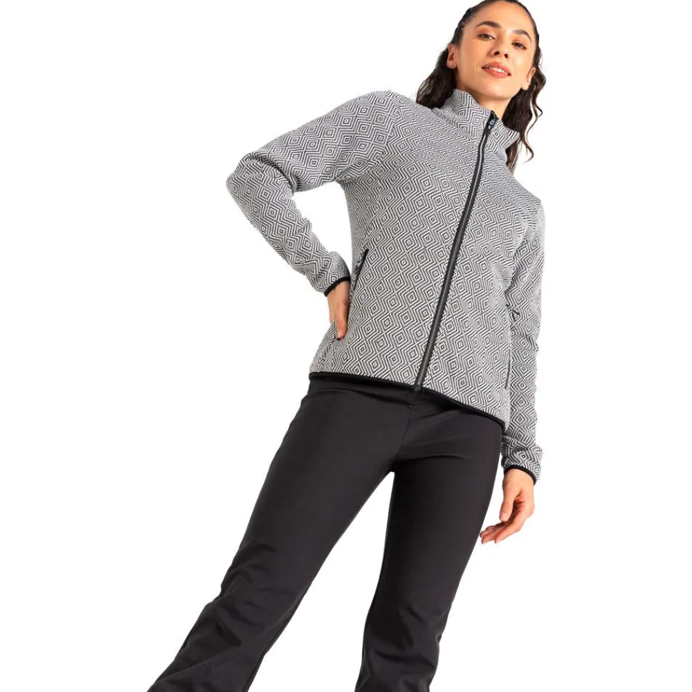 Best Polaire Descend Black White Femme Polaire Femme|Veste De Ski