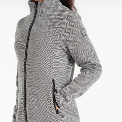 Best Polaire Descend Black White Femme Polaire Femme|Veste De Ski