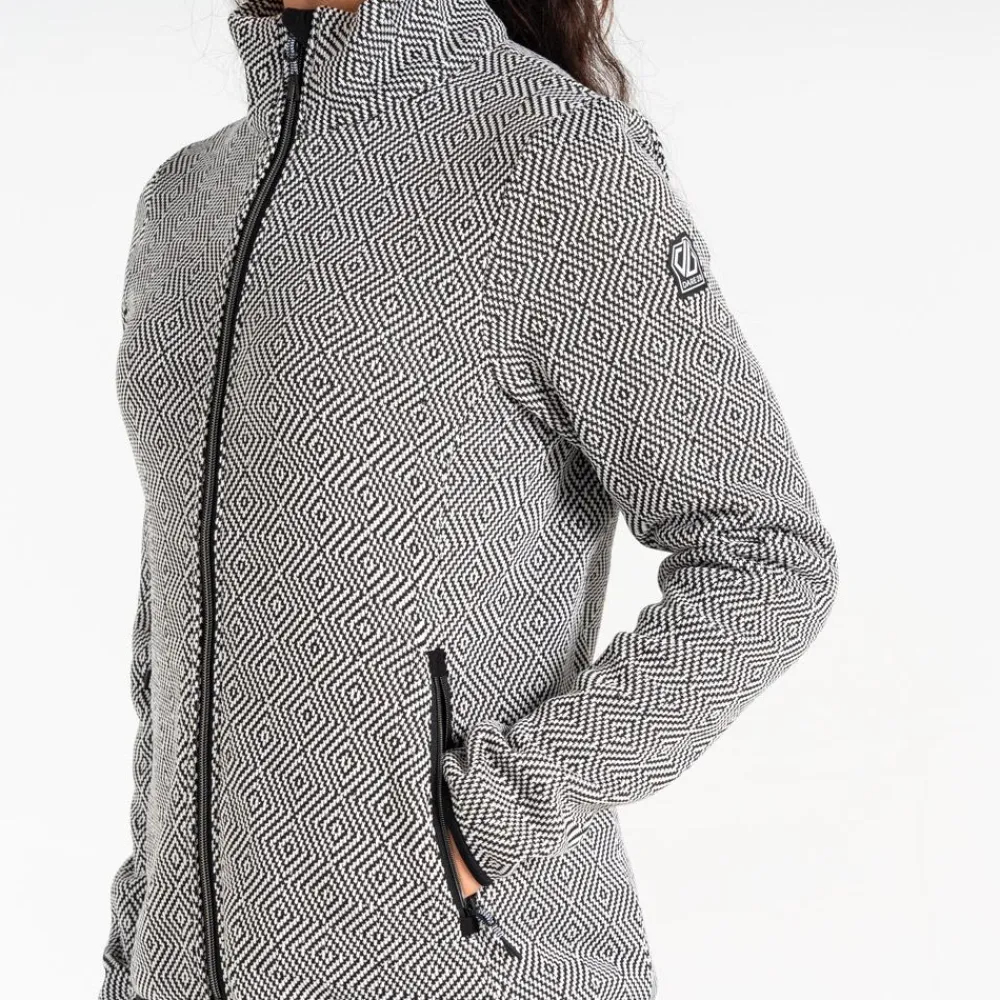 Best Polaire Descend Black White Femme Polaire Femme|Veste De Ski