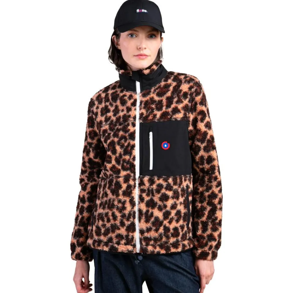 Polaire Femme|Polaire Homme<Flotte Polaire Monge New Leopard Ombre