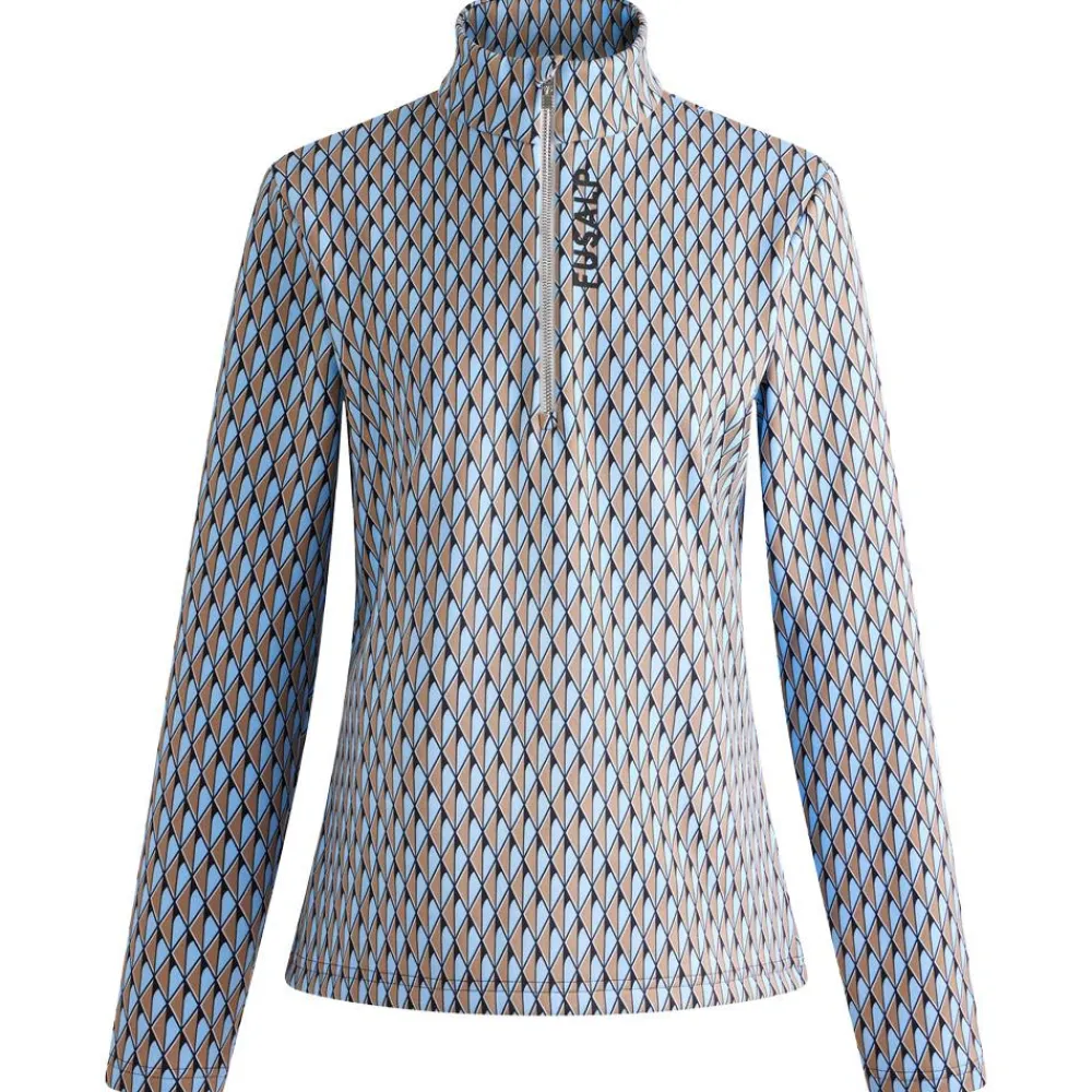 Polaire Femme|Veste De Ski<Fusalp Polaire Orion Print Diamant Oxygen Petit