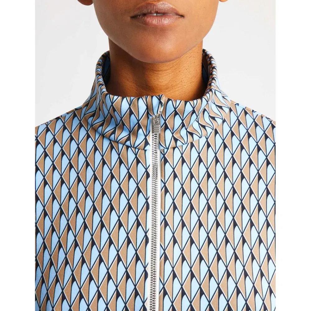 Polaire Femme|Veste De Ski<Fusalp Polaire Orion Print Diamant Oxygen Petit