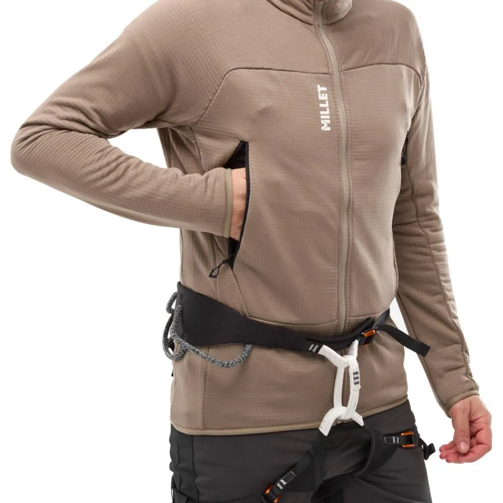 Veste De Ski|Polaire Homme<Millet Polaire Fusion Grid Jkt M Beige