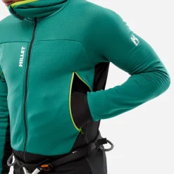 Polaire Homme|Veste De Ski<Millet Polaire Fusion Grid Hoodie Bottle Black