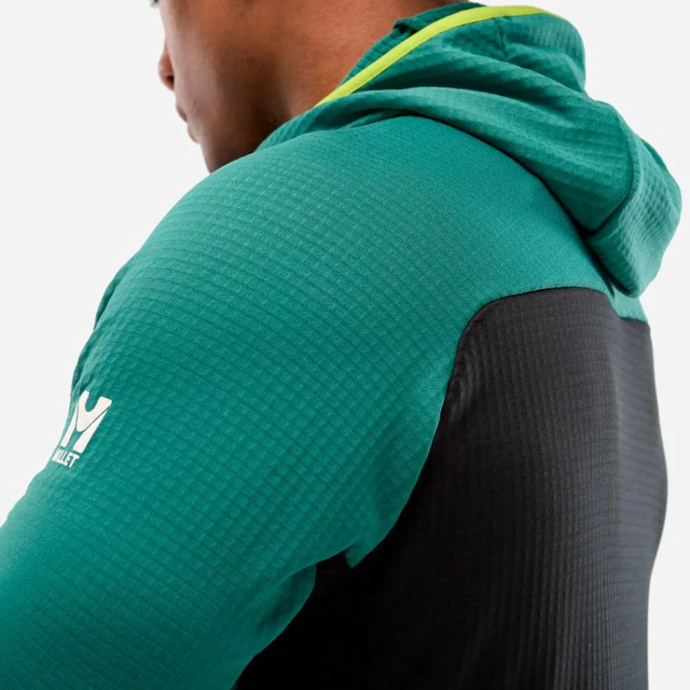 Polaire Homme|Veste De Ski<Millet Polaire Fusion Grid Hoodie Bottle Black