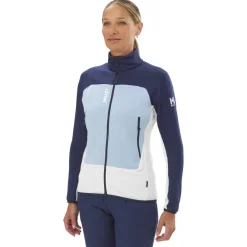 Polaire Femme|Veste De Ski<Millet Polaire Fusion Grid Jkt W Foggy Dew Saphir