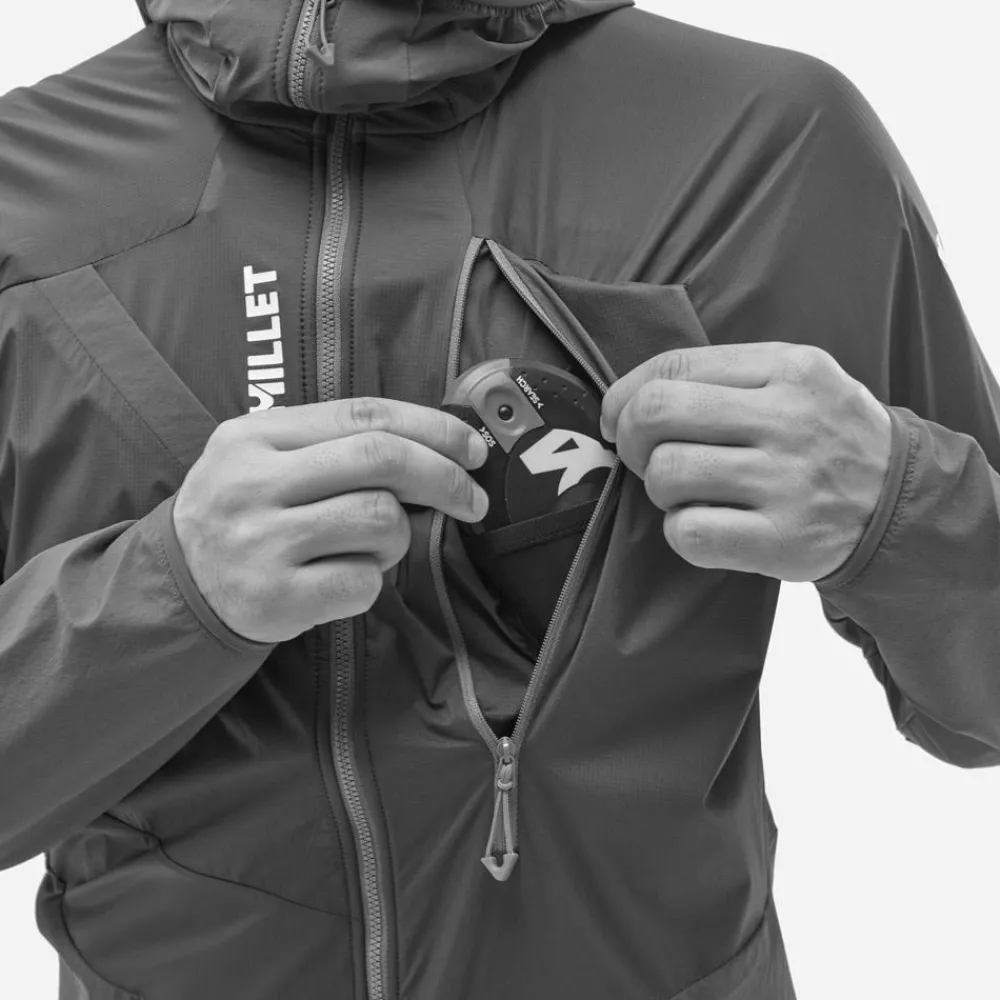 Polaire Homme|Veste De Ski<Millet Polaire Rutor Xcs Air Hoodie M Bottle Black