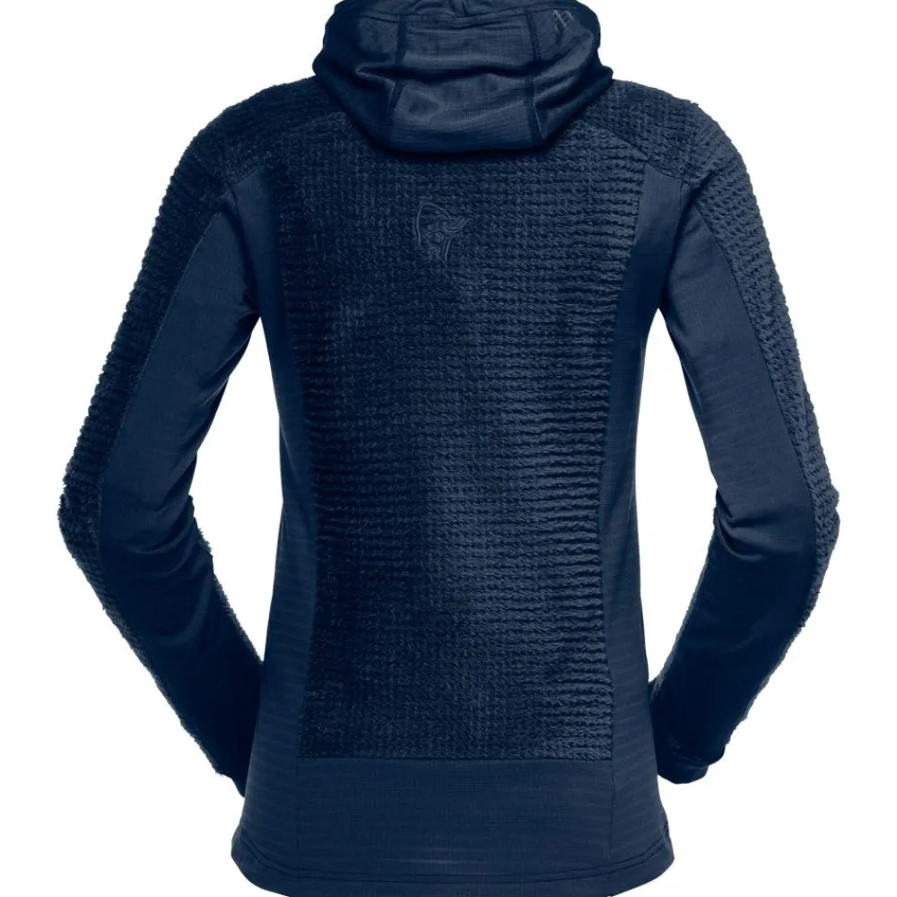 Sale Polaire Falketind Alpha120 Zip Hood W's Indigo Night Femme Veste De Ski|Polaire Femme