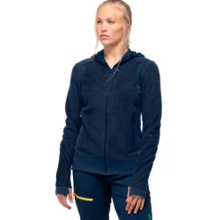 Sale Polaire Falketind Alpha120 Zip Hood W's Indigo Night Femme Veste De Ski|Polaire Femme