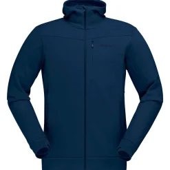 Veste De Ski|Polaire Homme<Norrona Polaire Falketind Warmwool2 Stretch Zip Hood Indigo Night