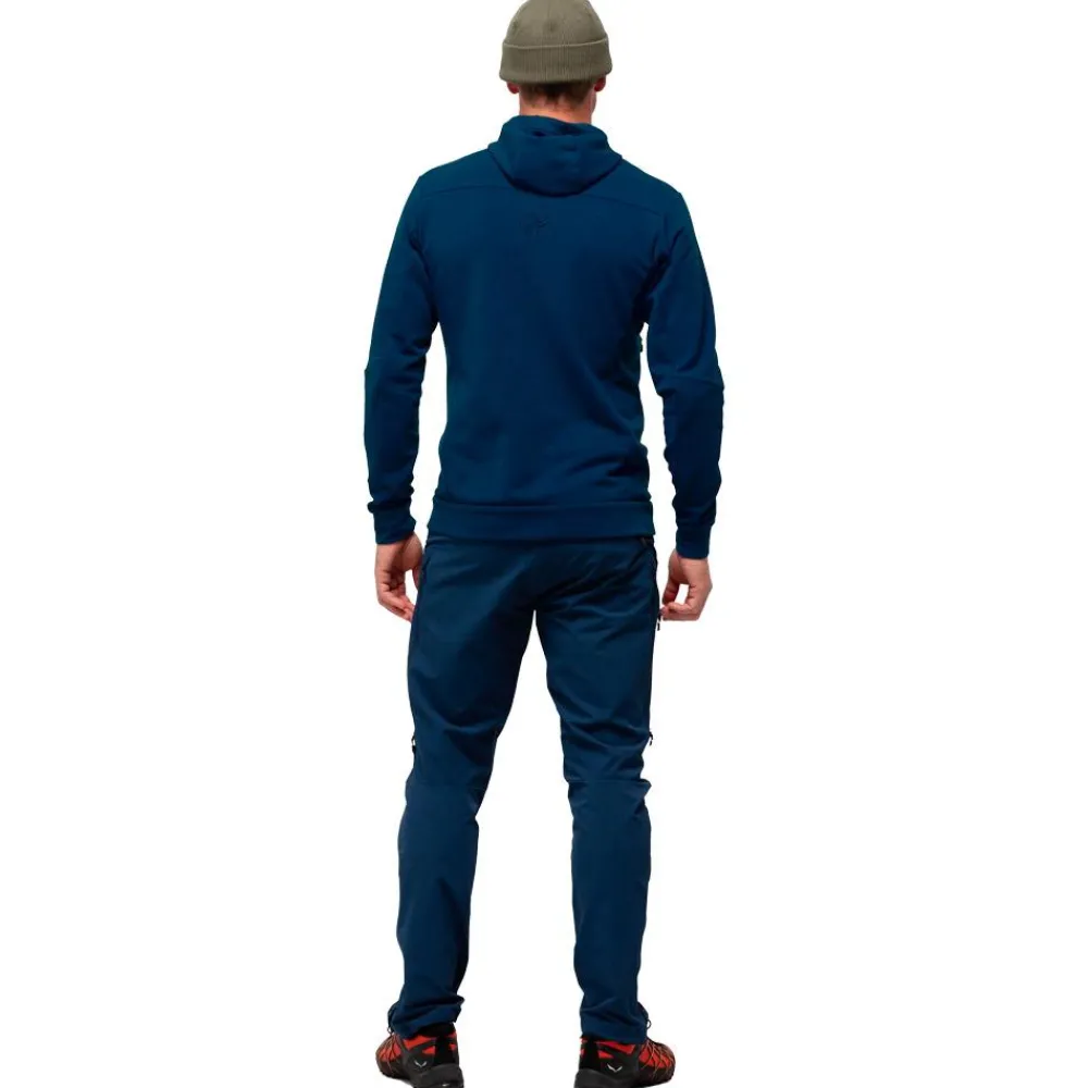 Veste De Ski|Polaire Homme<Norrona Polaire Falketind Warmwool2 Stretch Zip Hood Indigo Night