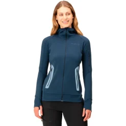 New Polaire falketind Power Grid Hood W's Indigo Night Femme Polaire Femme|Veste De Ski