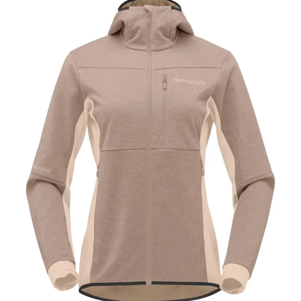 Sale Polaire Falketind Warm2 Octa Hood W's Winter Twig Femme Polaire Femme|Veste De Ski