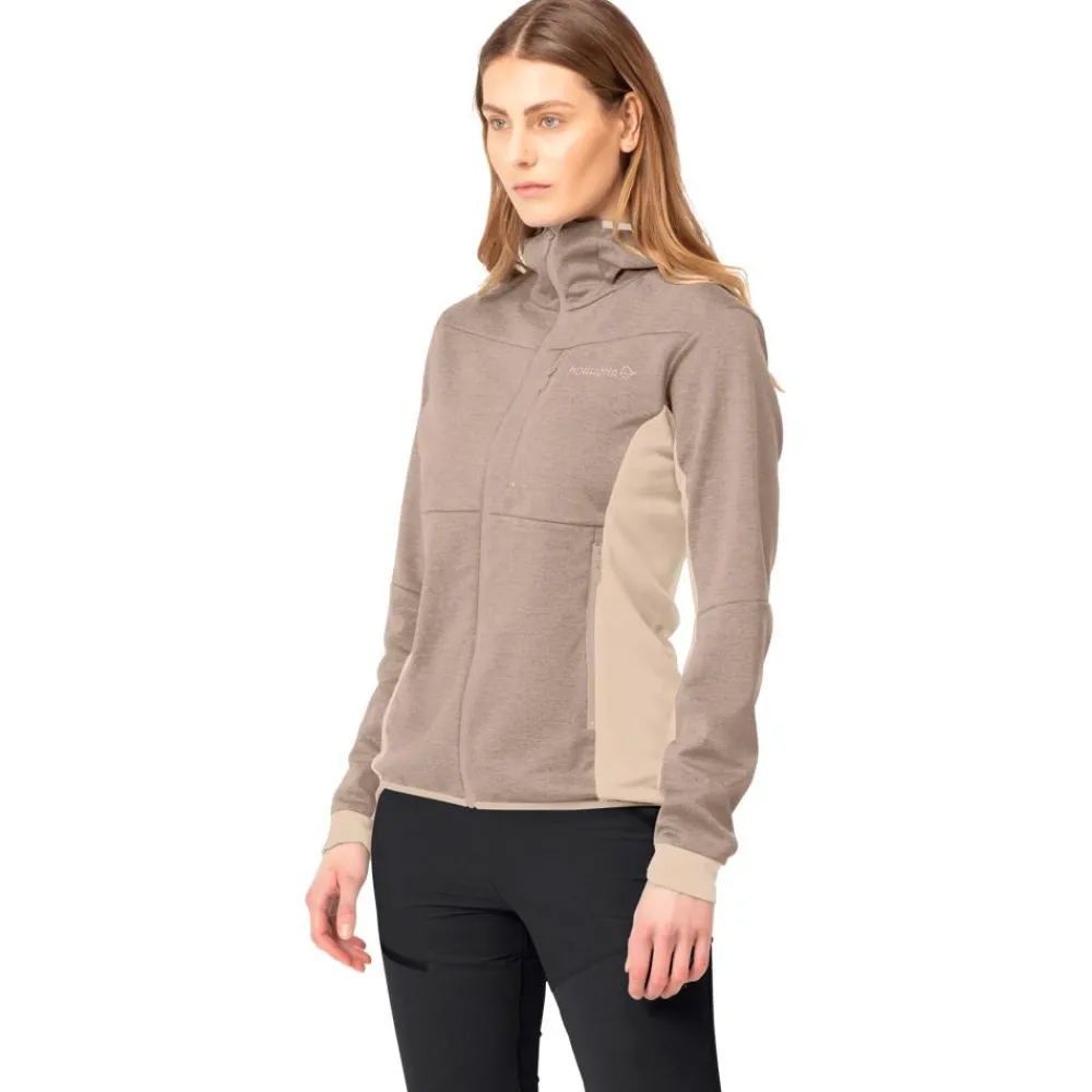 Sale Polaire Falketind Warm2 Octa Hood W's Winter Twig Femme Polaire Femme|Veste De Ski